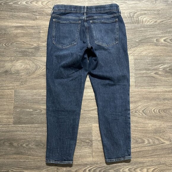 Old Navy Jeans SZ 6 Maternity Low Panel OG Straight Leg Denim Dark Wash Stretch - Picture 7 of 8